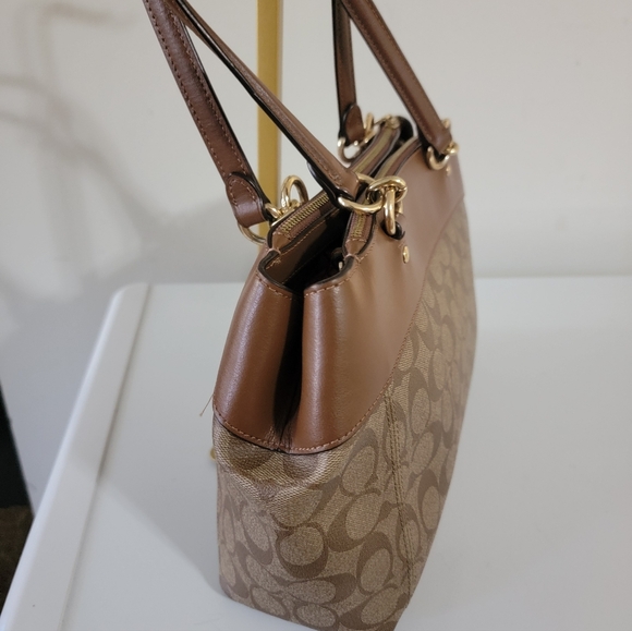 Coach Brooke Carryall Bag Signature Coated Canvas Bag - Picture 5 of 11